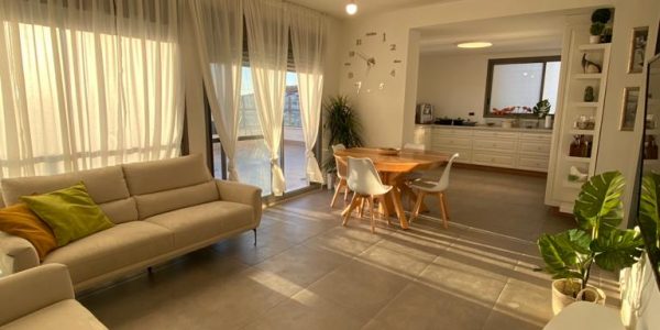 Living Area | Penthouse on HaRav Mordechai Porish Street, Beit Shemesh